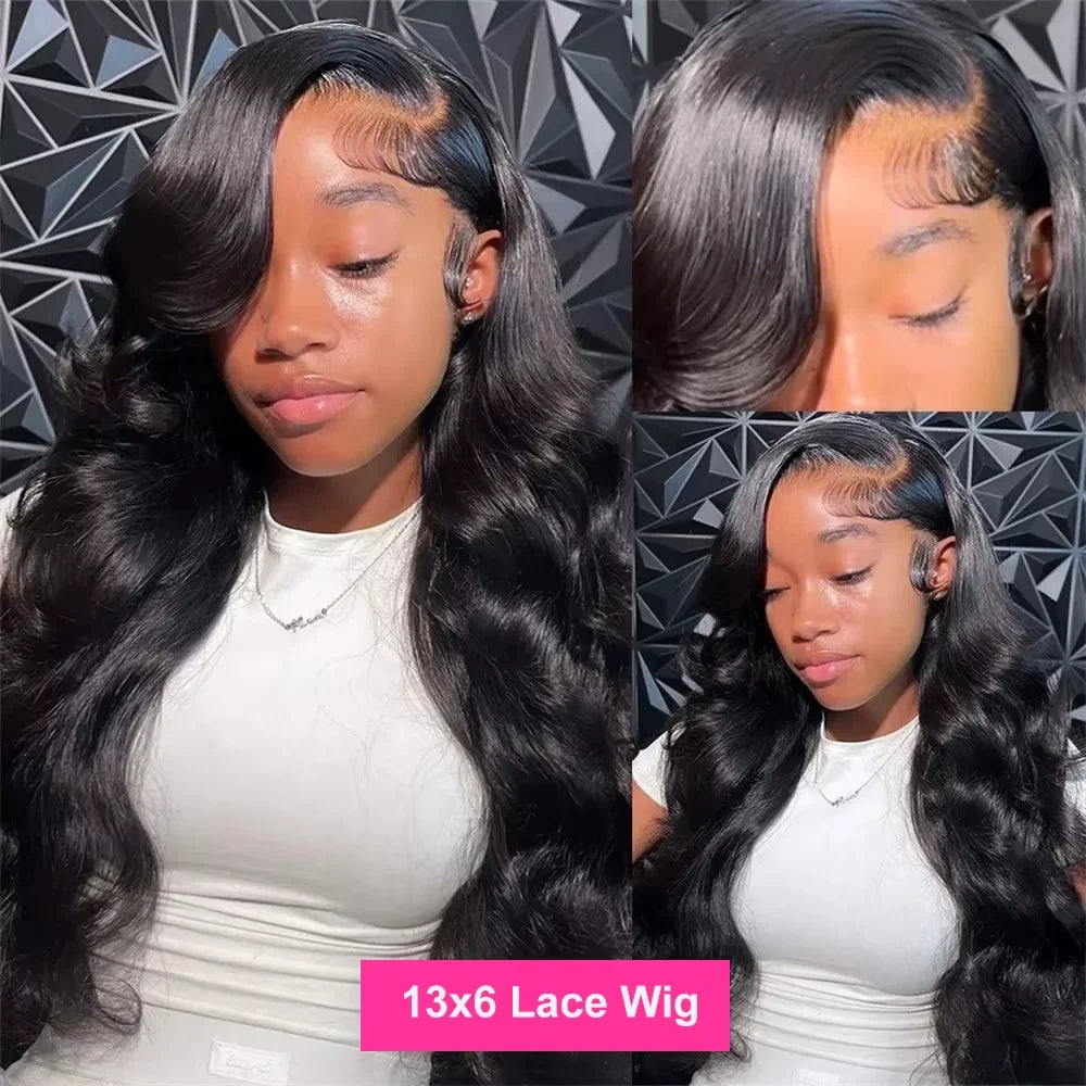 300 Density 30 36 Inch Body Wave Lace Frontal Human Hair Wigs 13x6 13x4 Remy Transparent 5x5 Glueless Wig Lace Front Wig