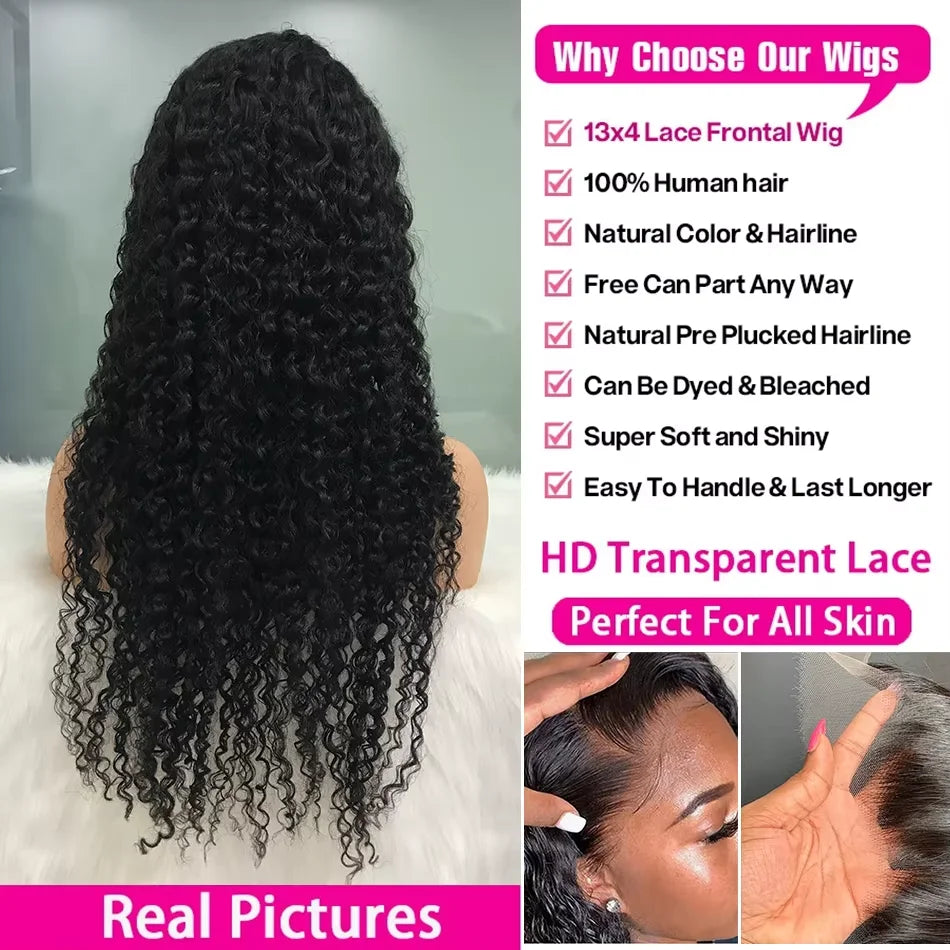 300 Density 30 36 Inch Body Wave Lace Frontal Human Hair Wigs 13x6 13x4 Remy Transparent 5x5 Glueless Wig Lace Front Wig