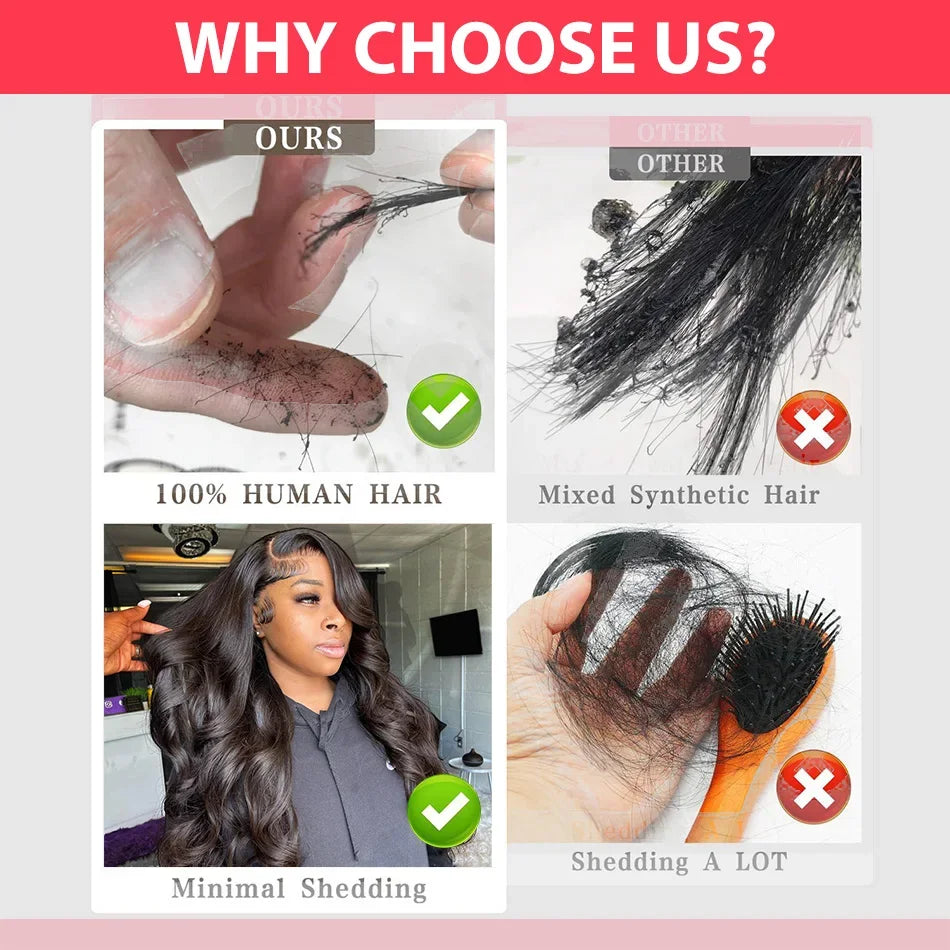 300 Density 30 36 Inch Body Wave Lace Frontal Human Hair Wigs 13x6 13x4 Remy Transparent 5x5 Glueless Wig Lace Front Wig