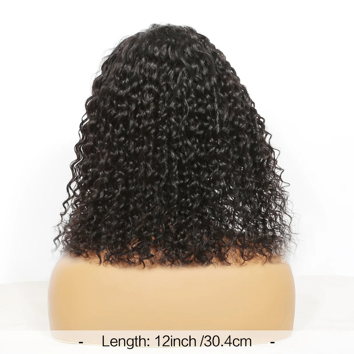 Deep Wave Headband Wig Human Hair Curly Bob Wigs For Women 100% Real Hair Bobo Wigs Full Machine Made Wigs Natural Black Hair