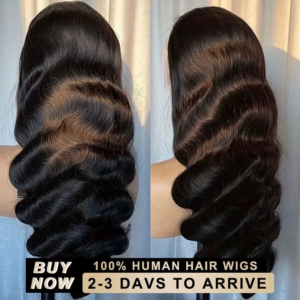 300 Density 30 36 Inch Body Wave Lace Frontal Human Hair Wigs 13x6 13x4 Remy Transparent 5x5 Glueless Wig Lace Front Wig
