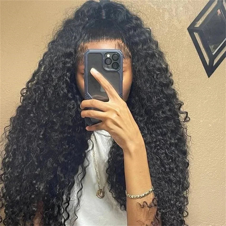 Deep Wave Human Hair Wig 13x6 Hd Lace Frontal Curly Wigs 30 40 Inch 13x4 Loose Water Wave Lace Front Wig For Women 250 Density
