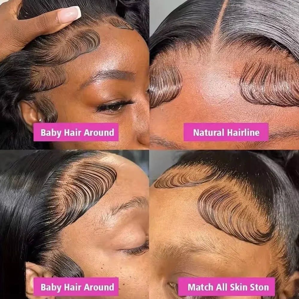 42 Inch 250 Density Body Wave Lace Front Wigs Human Hair 13X4 HD Lace Frontal Wig 13X6 Hd Lace Frontal Wig Pre Plucked for Women