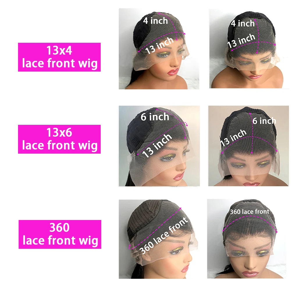 200 Density 40 Inch 13x6 Deep Wave Hd Lace Frontal Wigs Human Hair Curly Wigs Water Wave 13x4 Lace Front Wig For Black Women Wig