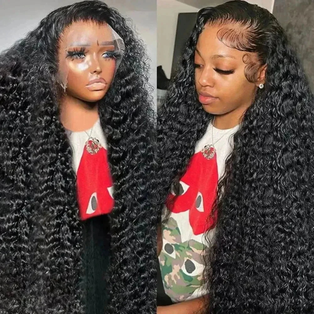200 Density 40 Inch 13x6 Deep Wave Hd Lace Frontal Wigs Human Hair Curly Wigs Water Wave 13x4 Lace Front Wig For Black Women Wig