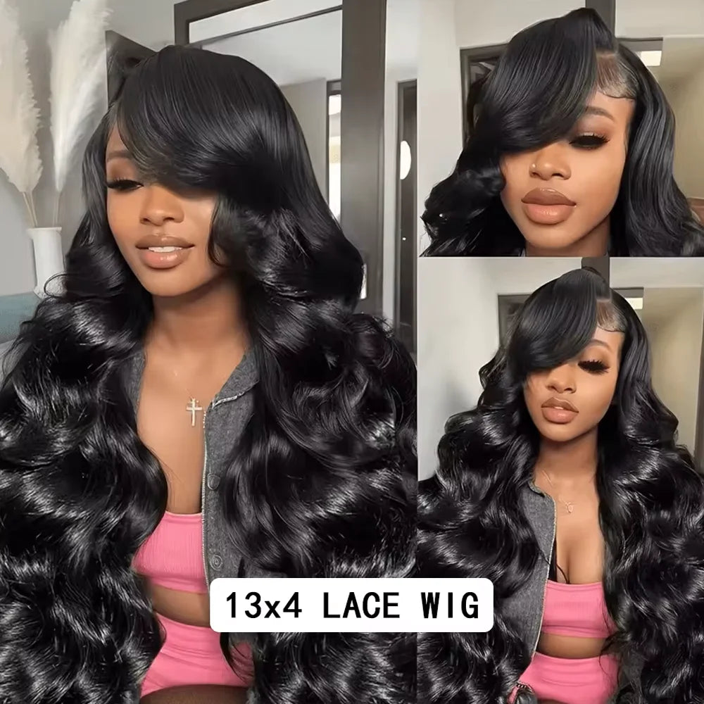 42 Inch 250 Density Body Wave Lace Front Wigs Human Hair 13X4 HD Lace Frontal Wig 13X6 Hd Lace Frontal Wig Pre Plucked for Women