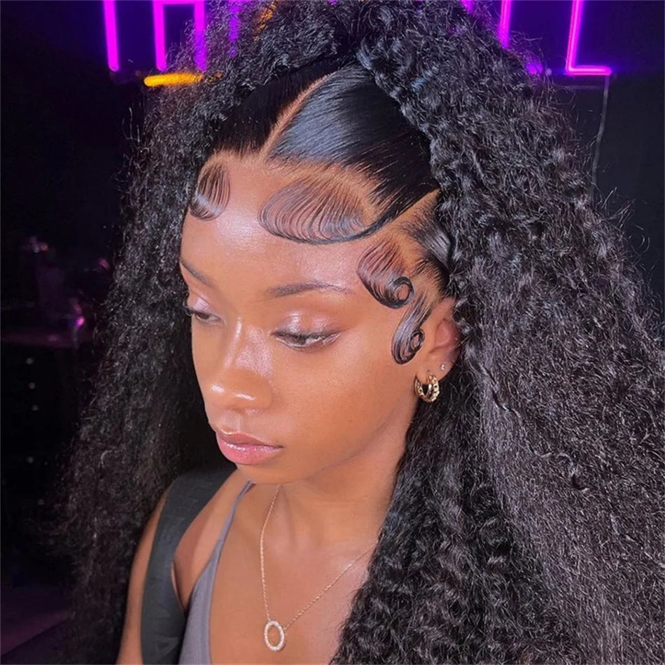 Deep Wave Human Hair Wig 13x6 Hd Lace Frontal Curly Wigs 30 40 Inch 13x4 Loose Water Wave Lace Front Wig For Women 250 Density