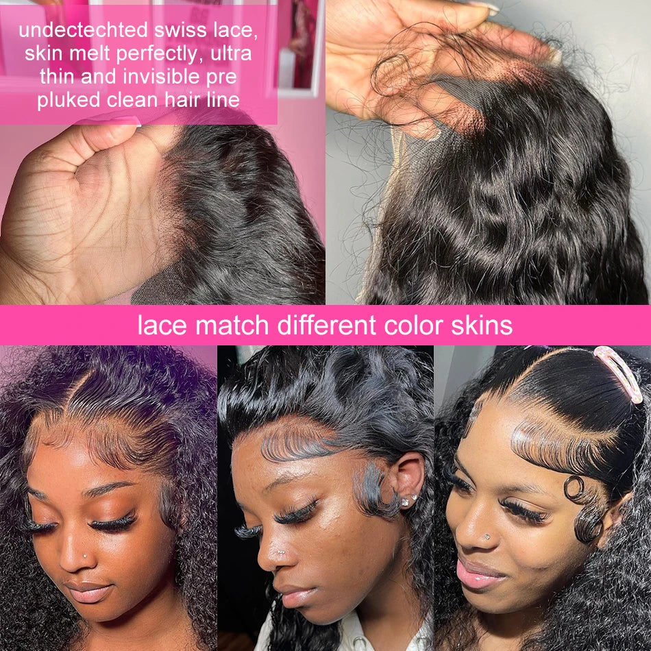 Deep Wave Human Hair Wig 13x6 Hd Lace Frontal Curly Wigs 30 40 Inch 13x4 Loose Water Wave Lace Front Wig For Women 250 Density