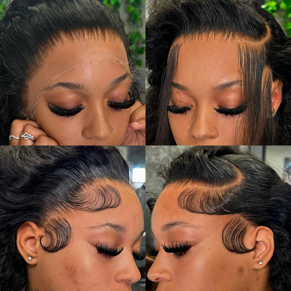 Deep Wave Human Hair Wig 13x6 Hd Lace Frontal Curly Wigs 30 40 Inch 13x4 Loose Water Wave Lace Front Wig For Women 250 Density