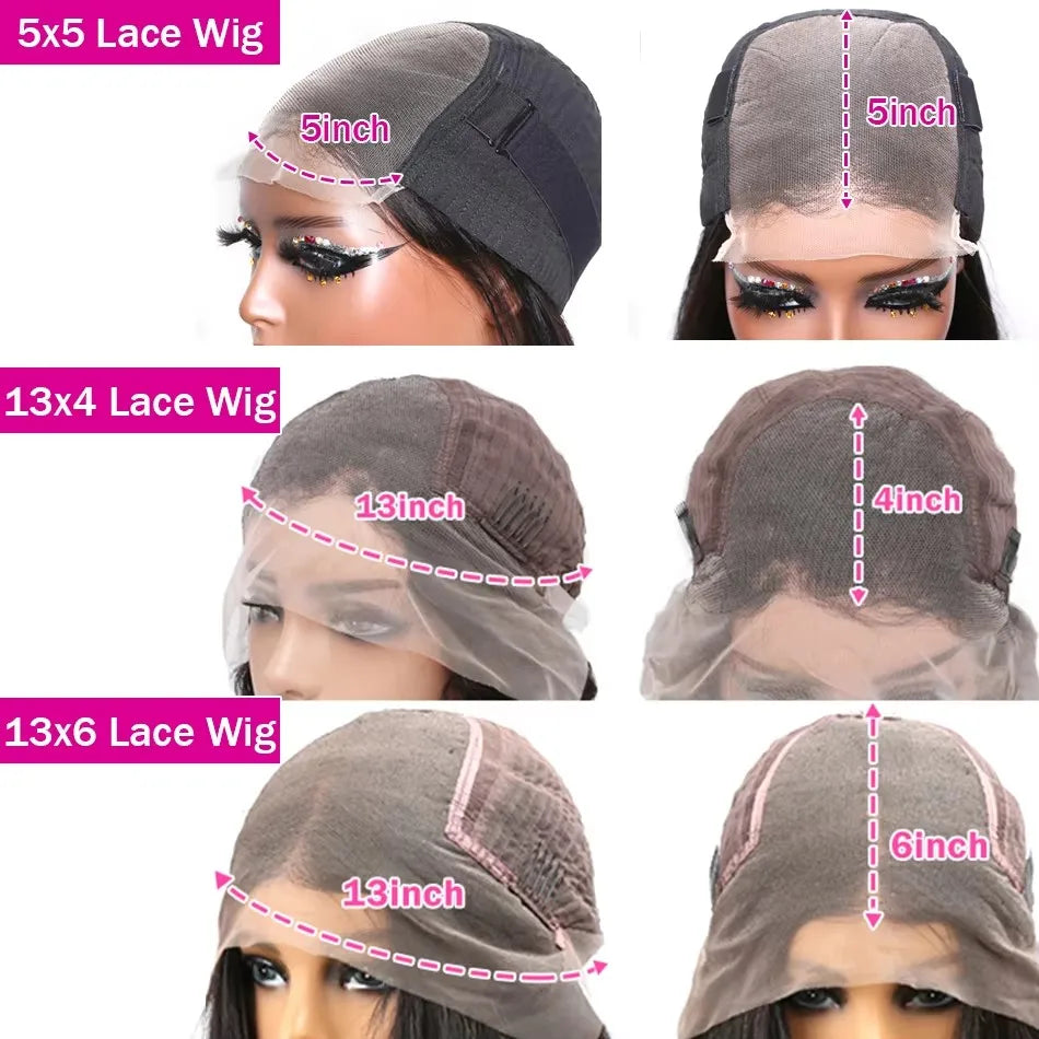 Deep Wave Human Hair Wig 13x6 Hd Lace Frontal Curly Wigs 30 40 Inch 13x4 Loose Water Wave Lace Front Wig For Women 250 Density