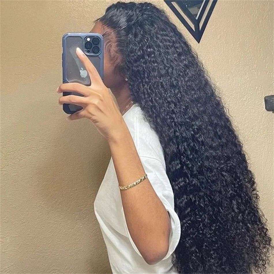 Deep Wave Human Hair Wig 13x6 Hd Lace Frontal Curly Wigs 30 40 Inch 13x4 Loose Water Wave Lace Front Wig For Women 250 Density