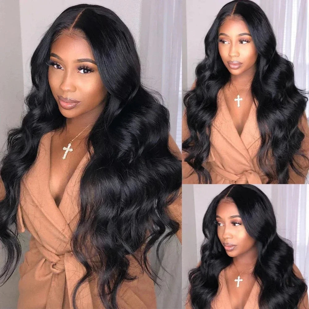No Leave Out V Part Body Wave Wigs 200% Density Upgrade Machine Brazilian Hair 32 Inches Remy Human Hair Easy Install Natural Hair For Women