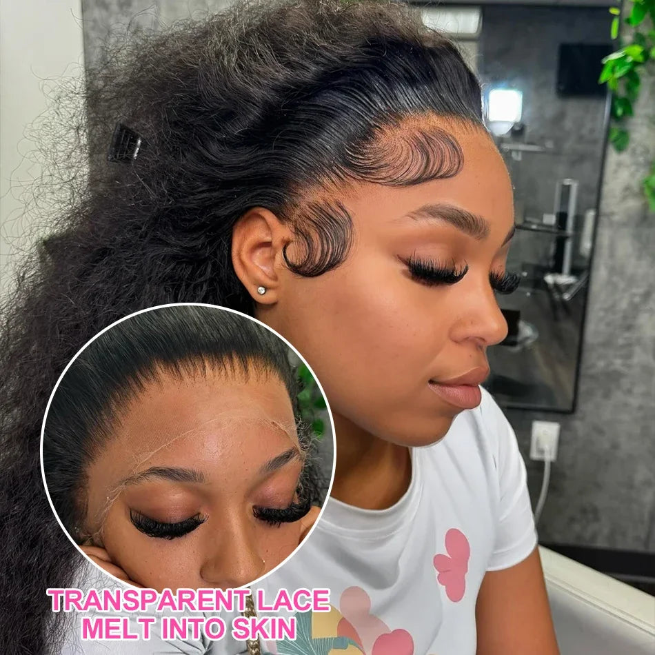 Deep Wave Human Hair Wig 13x6 Hd Lace Frontal Curly Wigs 30 40 Inch 13x4 Loose Water Wave Lace Front Wig For Women 250 Density