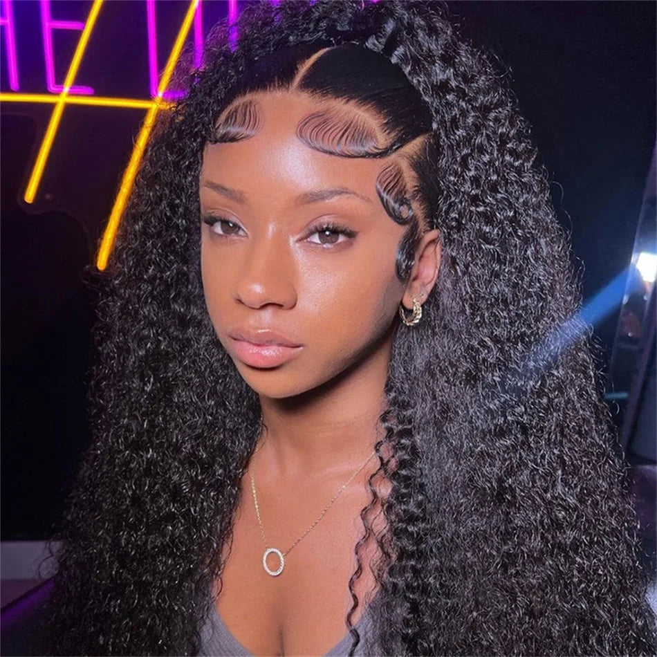 Deep Wave Human Hair Wig 13x6 Hd Lace Frontal Curly Wigs 30 40 Inch 13x4 Loose Water Wave Lace Front Wig For Women 250 Density