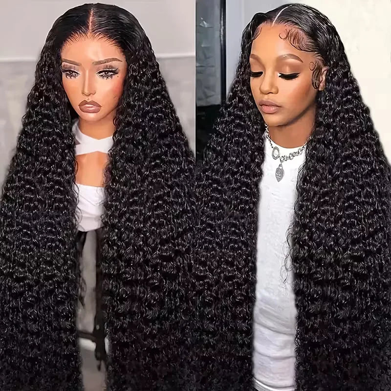 13x6 Hd Glueless Wear And Go Water Wave Wig Human Hair For Women 7x5 Frontal Curly Lace Front Wigs On Clearance Sale 250 Density