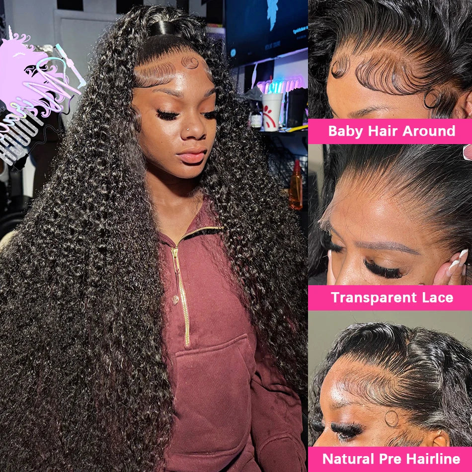 Deep Wave Human Hair Wig 13x6 Hd Lace Frontal Curly Wigs 30 40 Inch 13x4 Loose Water Wave Lace Front Wig For Women 250 Density